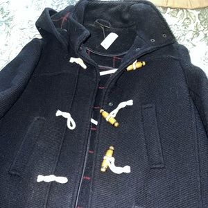 Top shop fisherman toggle coat